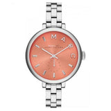Marc Jacobs Sally Orange Dial Silver Steel Strap Watch for Women - MBM3365 Authentic Buy Shop Now