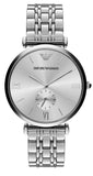 Emporio Armani Classic Silver Dial Silver Steel Strap Watch For Men - AR1819 Authentic Buy Shop Now