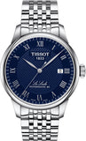 Tissot Le Locle Powermatic 80 Blue Dial Silver Steel Strap Watch For Men - T006.407.11.043.00 Authentic Buy Shop Now