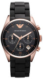 Emporio Armani Sportivo Black Dial Black Steel Strap Watch For Women - AR5906 Authentic Buy Shop Now