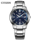 Citizen Eco Drive Blue Dial Silver Stainless Steel Watch For Men - BM7140-54L Authentic Buy Shop Now