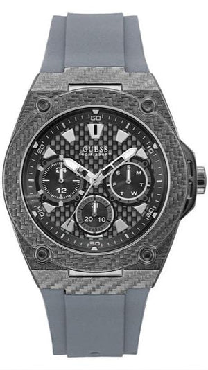 Guess Legacy Grey Dial Grey Silicone Strap Watch For Men - W1048G1 Authentic Buy Shop Now