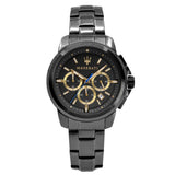 Maserati Successo Chronograph Gray Dial Gray Steel Strap Watch For Men - R8873621007 Authentic Buy Shop Now