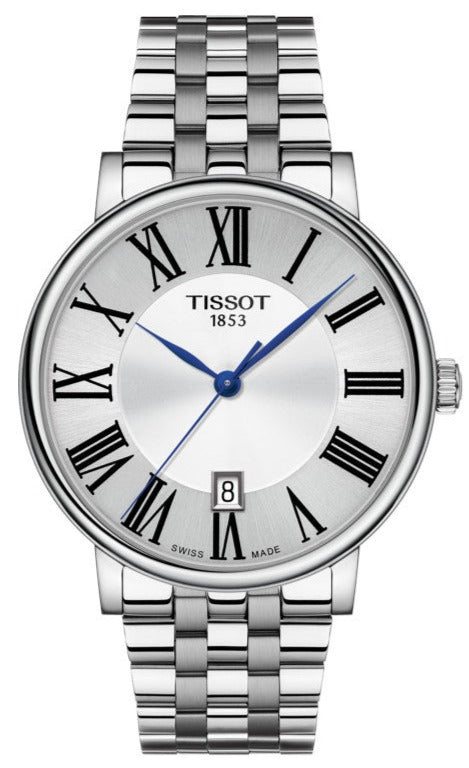 Tissot Carson Premium Silver Dial Silver Steel Strap Watch For Men - T122.410.11.033.00 Authentic Buy Shop Now