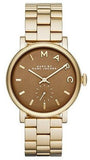 Marc Jacobs Baker Brown Dial Gold Steel Strap Watch for Women - MBM8631 Authentic Buy Shop Now