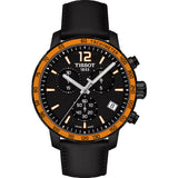 Tissot T Sport Quickster Chronograph Black Dial Black Rubber Strap Watch For Men - T095.417.36.057.01 Authentic Buy Shop Now