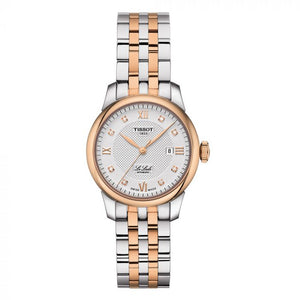 Tissot Le Locle Lady Automatic Diamonds Silver Dial Two Tone Steel Strap Watch For Women - T006.207.22.036.00 Authentic Buy Shop Now
