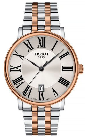 Tissot Carson Premium White Dial Two Tone Steel Strap Watch For Men - T122.410.22.033.00 Authentic Buy Shop Now