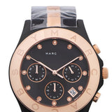 Marc Jacobs Blade Chronograph Grey Dial Two Tone Steel Strap Watch for Women - MBM8583 Authentic Buy Shop Now
