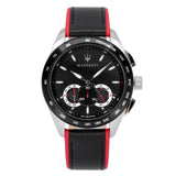 Maserati Traguardo Black Dial Black Leather Strap Watch For Men - R8871612028 Authentic Buy Shop Now