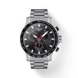 Tissot Supersport Chrono Black Dial Silver Steel Strap Watch For Men - T125.617.11.051.00 Authentic Buy Shop Now