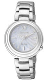 Citizen Eco Drive Silver Stainless Steel Strap Watch For Women - EM0331-52 Authentic Buy Shop Now