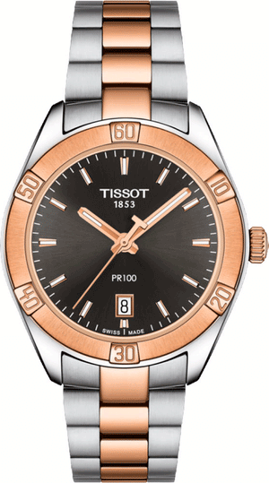 Tissot PR 100 Sport Chic Anthracite Dial Watch For Women - T101.910.22.061.00 Authentic Buy Shop Now