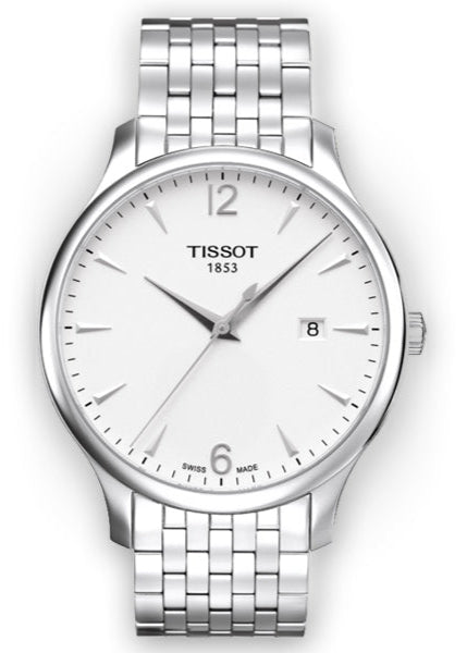 Tissot T Classic Tradition White Dial Silver Steel Strap Watch For Men - T063.610.11.037.00 Authentic Buy Shop Now