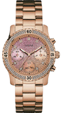 Guess Confetti Pink Dial Rose Gold Steel Strap Watch For Women - W0774L3 Authentic Buy Shop Now