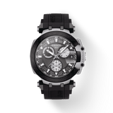 Tissot T Race Chronograph Anthracite Black Dial Black Silicone Strap Watch For Men - T115.417.27.061.00 Authentic Buy Shop Now
