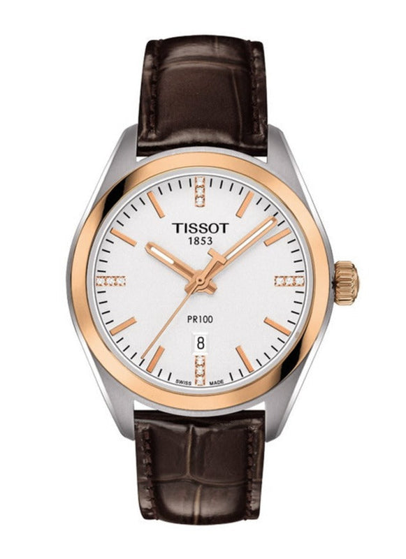 Tissot PR 100 Lady Diamonds Watch For Women - T101.210.26.036.00 Authentic Buy Shop Now