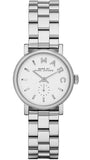 Marc Jacobs Baker White Dial Silver Steel Strap Watch for Women - MBM3246 Authentic Buy Shop Now
