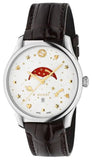 Gucci G-Timeless Sapphire Crystal White Dial Black Leather Strap Unisex Watch - YA126325 Authentic Buy Shop Now