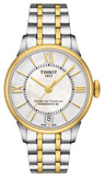 Tissot Chemin Des Tourelles Powermatic 80 Lady Mother of Pearl White Dial Two Tone Steel Strap Watch For Women - T099.207.22.118.00 Authentic Buy Shop Now