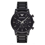 Emporio Armani Luigi Chronograph Black Dial Black Stainless Steel Watch For Men - AR1895 Authentic Buy Shop Now