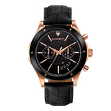 Maserati Circuito Black Dial Black Leather Strap Watch For Men - R8871627001 Authentic Buy Shop Now