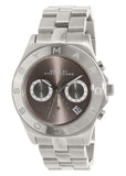 Marc Jacobs Blade Chronograph Brown Dial Silver Steel Strap Watch for Women - MBM8636 Authentic Buy Shop Now