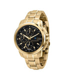 Maserati Successo Black Dial Gold Stainless Steel Watch For Men - R8873645002 Authentic Buy Shop Now