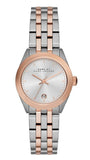 Marc Jacobs Peeker Silver Dial Two Tone Steel Strap Watch for Women - MBM3375 Authentic Buy Shop Now