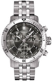 Tissot PRS 200 Grey Dial Chronograph Grey Dial Silver Steel Strap Watch For Men - T067.417.11.051.00 Authentic Buy Shop Now
