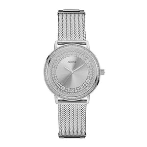 Guess Quartz Silver Dial Willow Stainless Steel Mesh Bracelet Watch For Women - W0836L2 Authentic Buy Shop Now