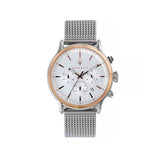 Maserati Epoca White Dial Chronograph Silver Mesh Bracelet Watch For Men - R8873618009 Authentic Buy Shop Now
