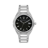 Maserati Stile Analog Black Dial Silver Steel Strap Watch For Men - R8853142003 Authentic Buy Shop Now