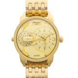 Diesel Mini Daddy Gold Dial Gold Steel Strap Watch For Men - DZ7306 Authentic Buy Shop Now