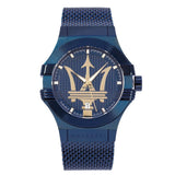 Maserati Potenza Blue Dial Edition 42mm Mesh Bracelet Watch For Men - R8853108008 Authentic Buy Shop Now
