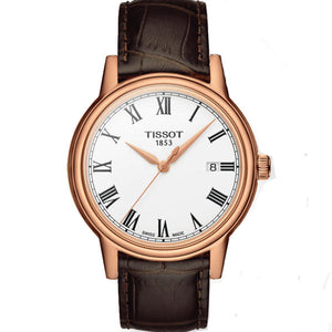 Tissot T Classic Carson White Dial Brown Leather Strap Watch For Men - T085.410.36.013.00 Authentic Buy Shop Now
