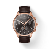 Tissot Chrono XL Black Dial Brown Leather Strap Watch For Men - T116.617.36.057.01 Authentic Buy Shop Now