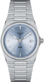 Tissot PRX Light Blue Dial Silver Steel Strap Watch For Women - T137.210.11.351.00 Authentic Buy Shop Now