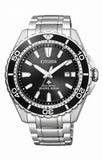 Citizen Promaster Diver Chronograph Black Dial Silver Steel Strap Watch For Men - BN0190-82E Authentic Buy Shop Now
