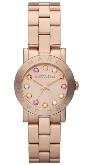 Marc Jacobs Amy Rose Gold Dial Rose Gold Steel Strap Watch for Women - MBM3219 Authentic Buy Shop Now