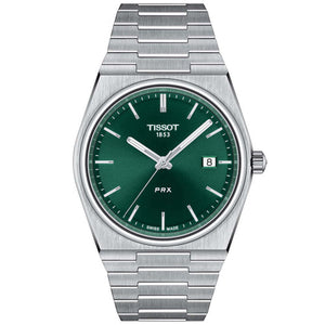 Tissot PRX Green Dial Silver Steel Strap Watch For Men - T137.410.11.091.00 Authentic Buy Shop Now