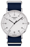 Tissot T Classic Everytime Large White Dial Blue NATO Strap Watch For Men - T109.610.17.037.00 Authentic Buy Shop Now