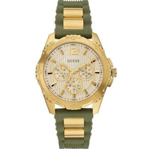 Guess Interpid 2 Golden Dial Two Tone Silicon Strap Watch For Women - W0325L5 Authentic Buy Shop Now