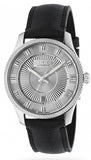 Gucci G Timeless Eryx Silver Dial Black Leather Strap Watch For Men - YA126338 Authentic Buy Shop Now