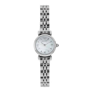 Emporio Armani Gianni White Dial Silver Steel Strap Watch For Women - AR1763 Authentic Buy Shop Now