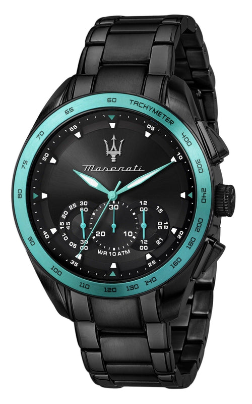 Maserati Traguardo Aqua Edition Black Dial Black Steel Strap Watch For Men - R8873644002 Authentic Buy Shop Now