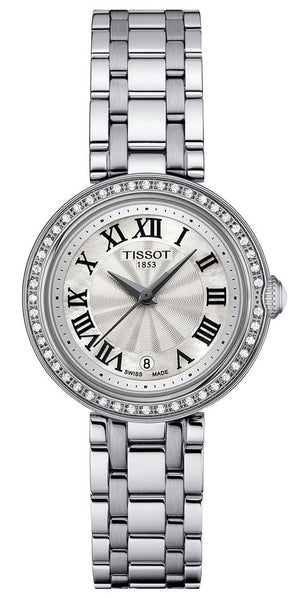 Tissot Bellissima Small Lady Diamonds Silver Dial Silver Steel Strap Watch For Women - T126.010.61.113.00 Authentic Buy Shop Now