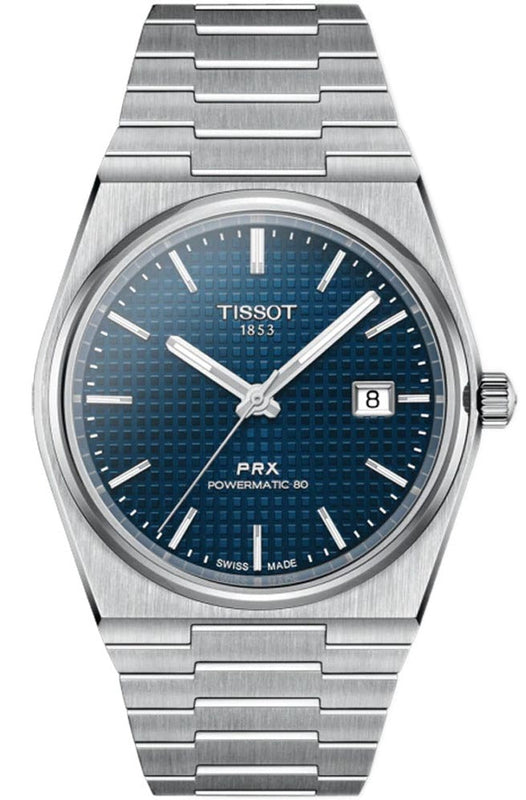 Tissot PRX Powermatic 80 Blue Dial Silver Steel Strap Watch For Men - T137.407.11.041.00 Authentic Buy Shop Now