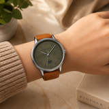 Lacoste Madrid Green Dial Brown Leather Strap Watch for Men - 2011035 Authentic Buy Shop Now