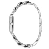 Guess Vanity Diamonds White Dial Silver Steel Strap Watch for Women - W1030L1 Authentic Buy Shop Now